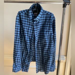 Good fellow & Co blue flannel size L